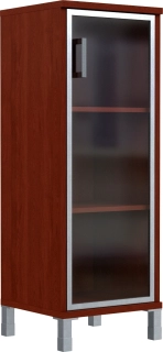 Шкаф 3 уровня дверь стекло в алюмин. раме 421.7(L/R)